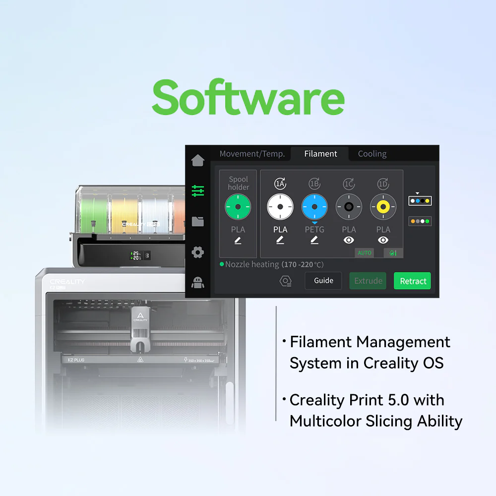 38a07d190d16bedf574035870b5f418a | Avloon Creality K2 Plus Advanced Combo 3D Printer + 2 CFS Units Image 20