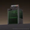 3D printer with a clear top holding multiple colored filament spools note at bottom filaments sold separately