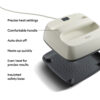 Cricut heat press with feature callouts precise heat settings comfortable handle auto shut off heats up quickly even heat insulated safety base