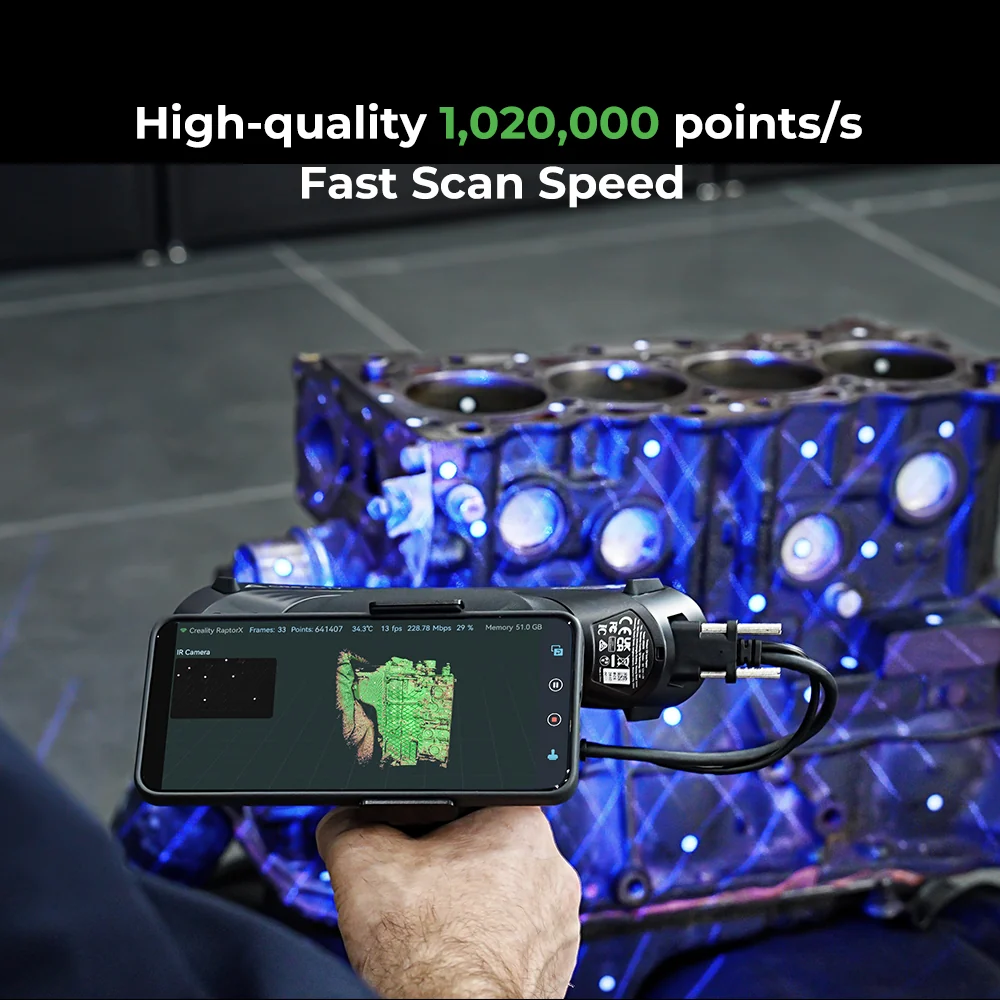 Creality RaptorX Wireless 3D Scanner 2 | Avloon Creality RaptorX Wireless 3D Scanner 2