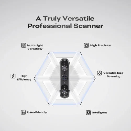 ماسح كرياليتي Sermoon S1 ثلاثي الأبعاد   دقة عالية بتقنية الليزر الأزرق الهجين   2