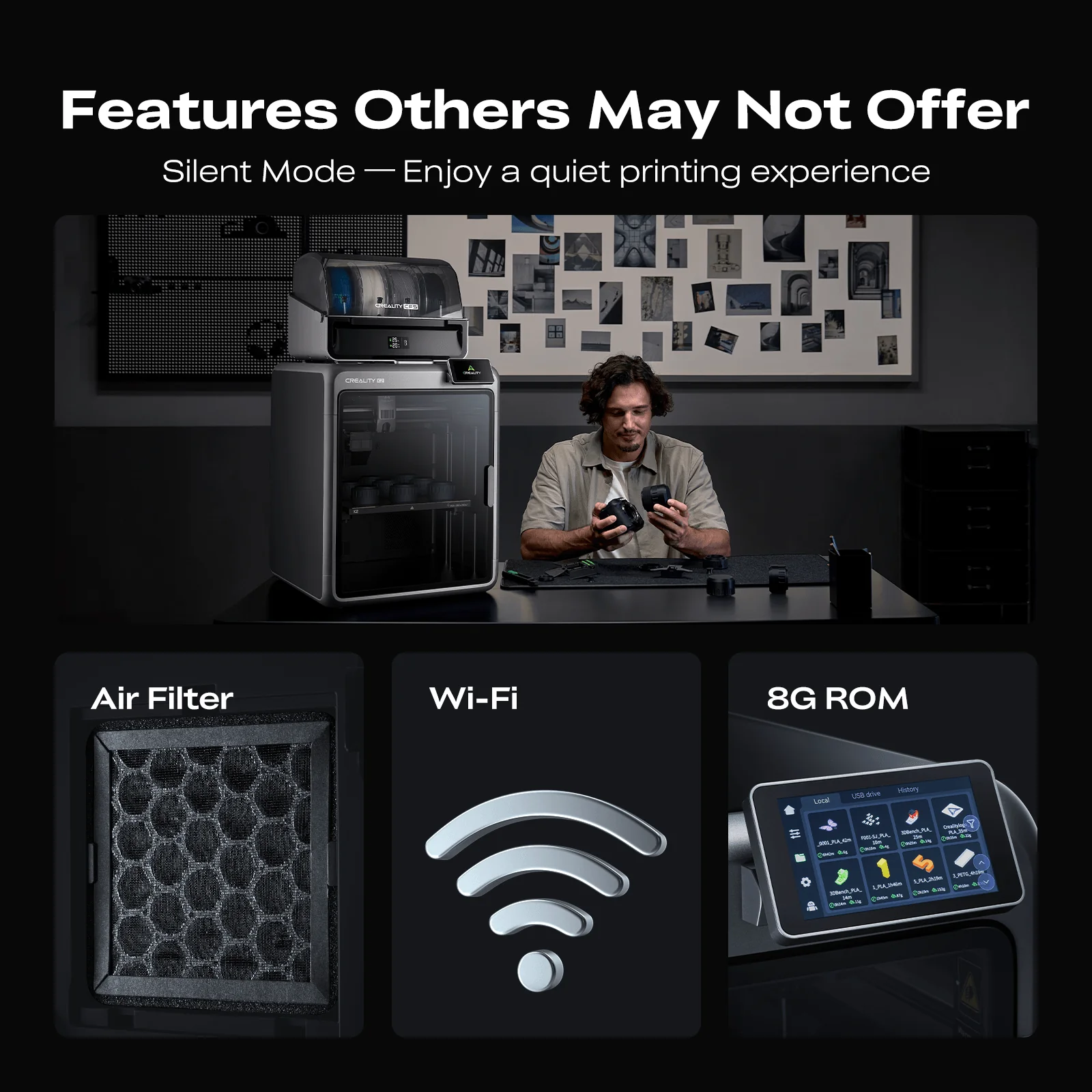 Creality K2 Combo 3D printer with the CFS unit 7 | Avloon Creality K2 Combo 3D printer with the CFS unit 7