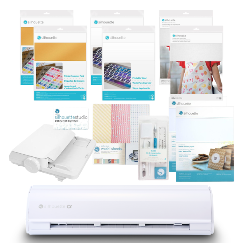 Silhouette Cameo 5α Bundle in White
