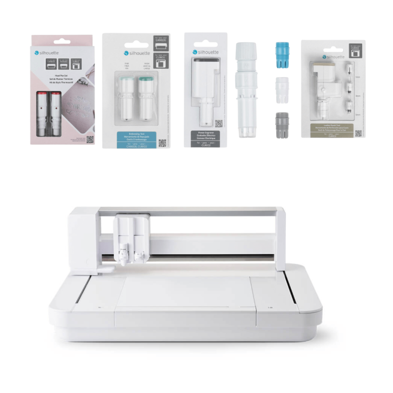 Silhouette Curio 2 Cutting Machine Bundle with Blades