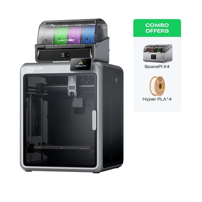 Creality K2 Pro 3D Printer with SpacePi X4 Dryer